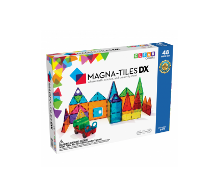 Magna-Tiles Clear Colors 48 Piece Deluxe Set